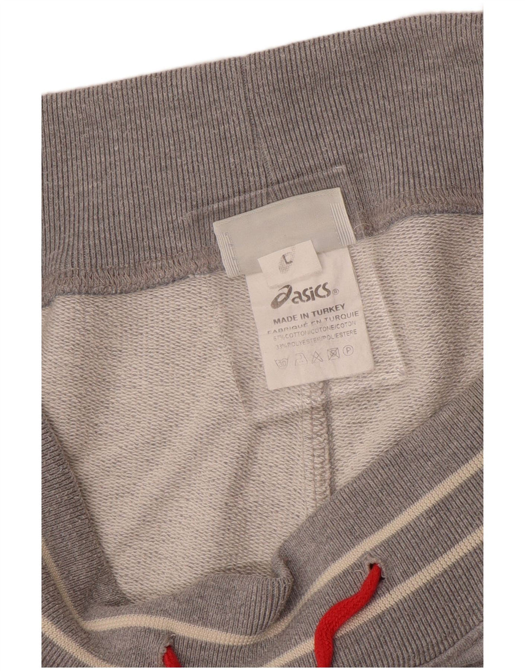 ASICS Træningsdragtsbukser til mænd, store grå flækkede bomuld