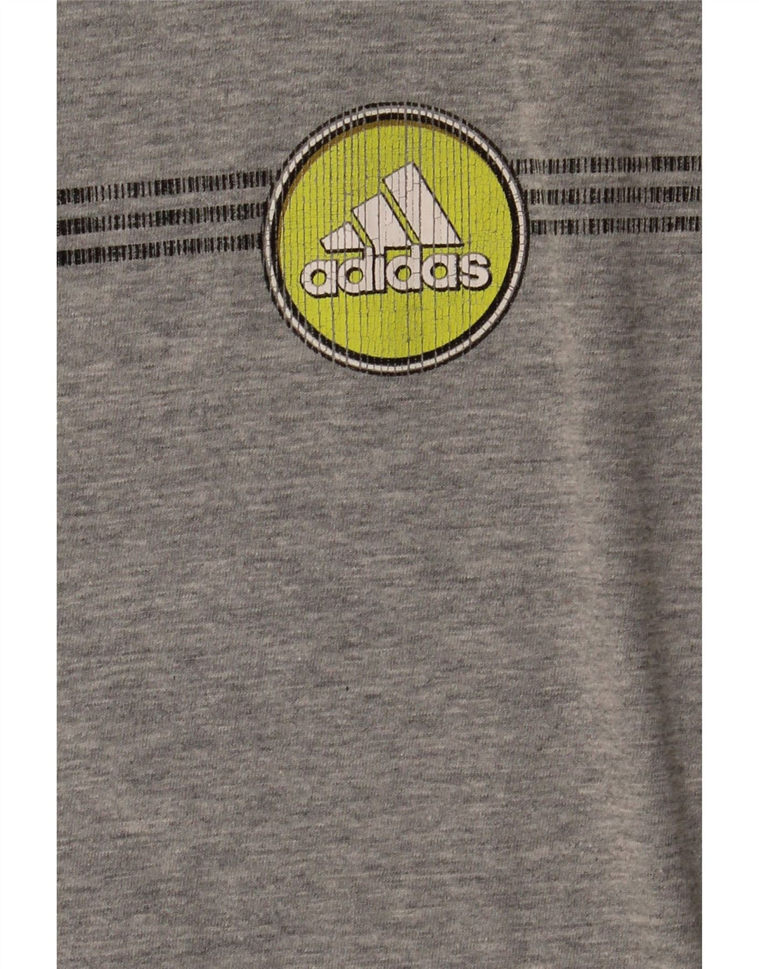 Adidas Herre Grafisk Top Langærmet Stor Grå Bomuld