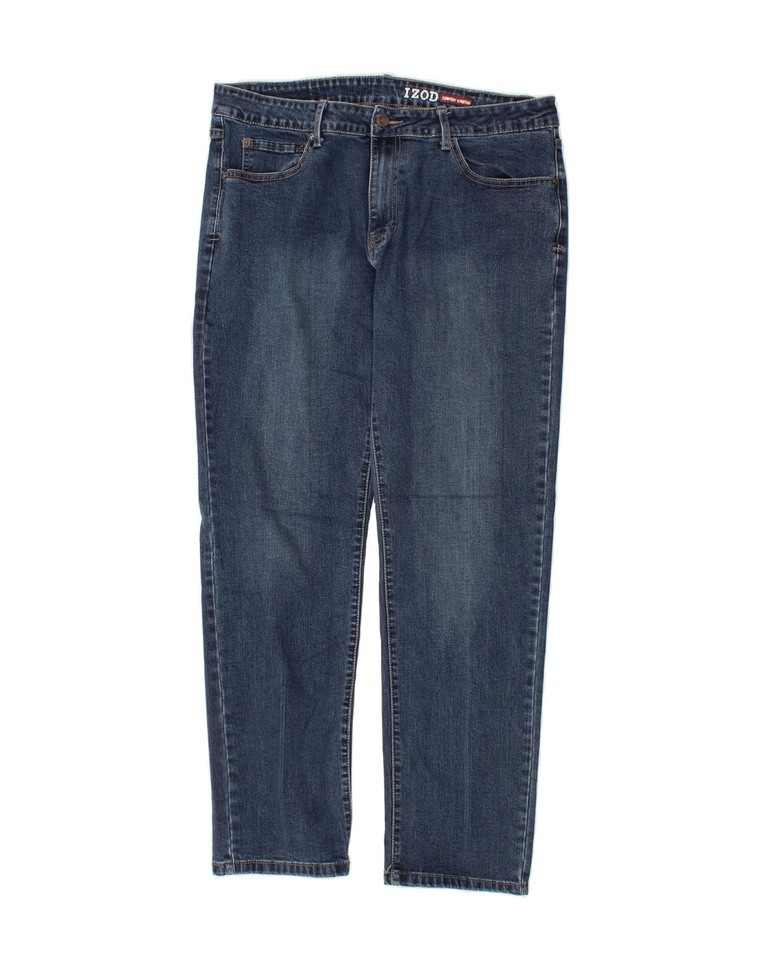 IZOD Mens Comfort Fit Slim Jeans W38 L32 Blue Cotton Vintage Izod and Second-Hand Izod from Messina Hembry 