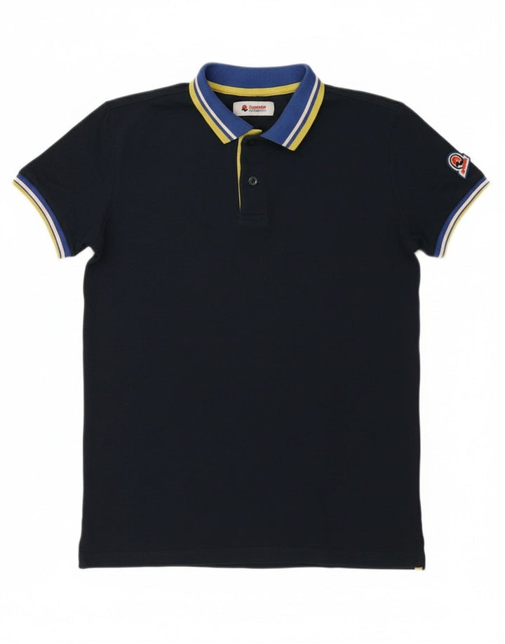 INVICTA Mens Polo Shirt Small Navy Blue Cotton