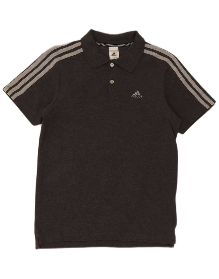 Adidas Climalite poloshirt til mænd, lille grå bomuld