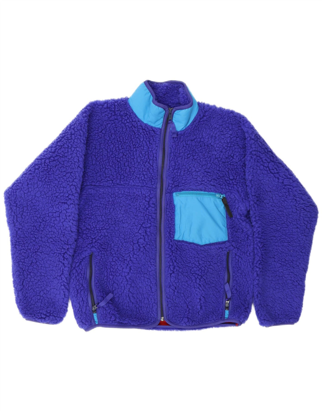Patagonia Herre Fleecejakke UK 38 Medium Blue Polyester