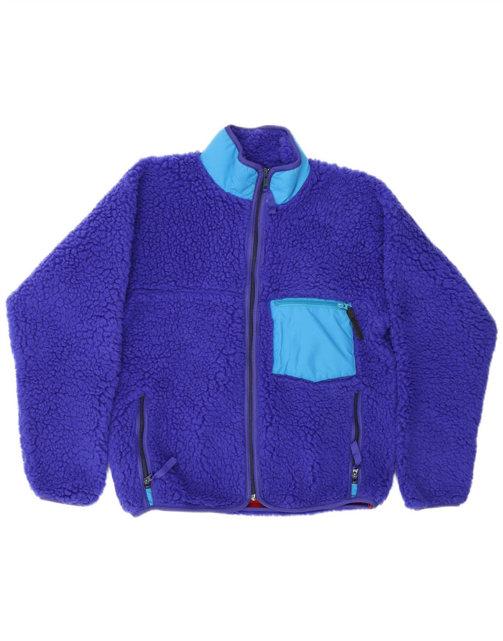 Patagonia Herre Fleecejakke UK 38 Medium Blue Polyester