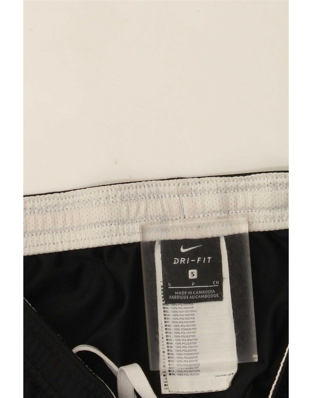 Nike Herre Dri Fit træningsdragt Bukser Small Black Colourblock Polyester