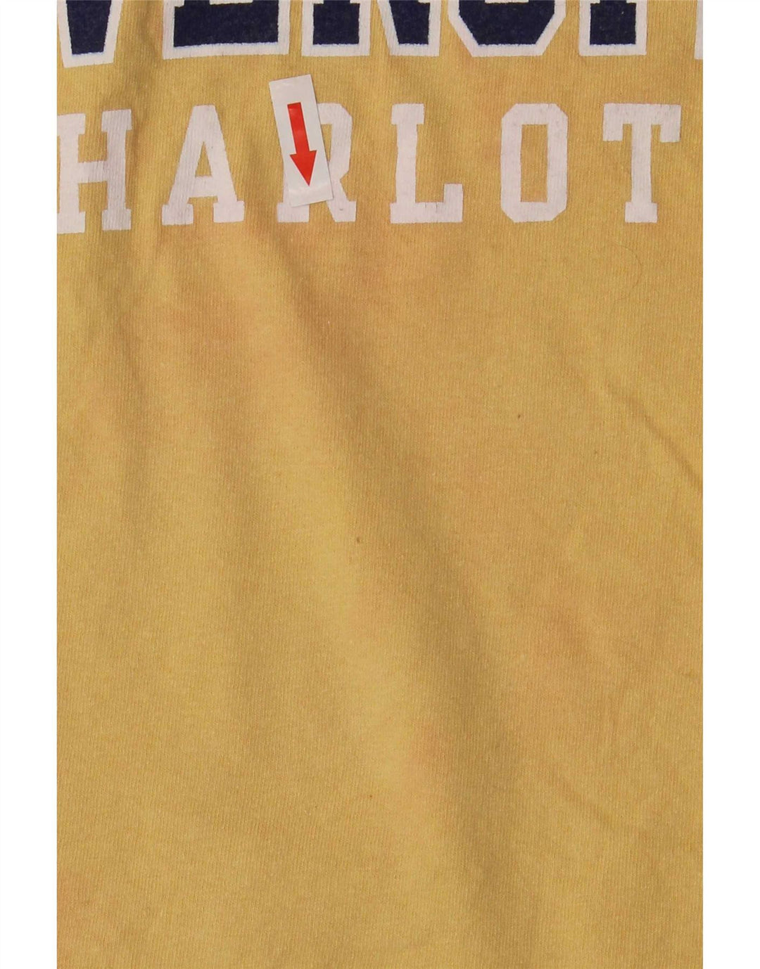 Champion Herre Grafisk T-Shirt Top XL Gul