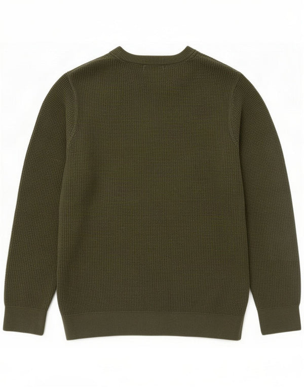 Superdry Mens Crew Neck Jumper Sweater XL Khaki Cotton