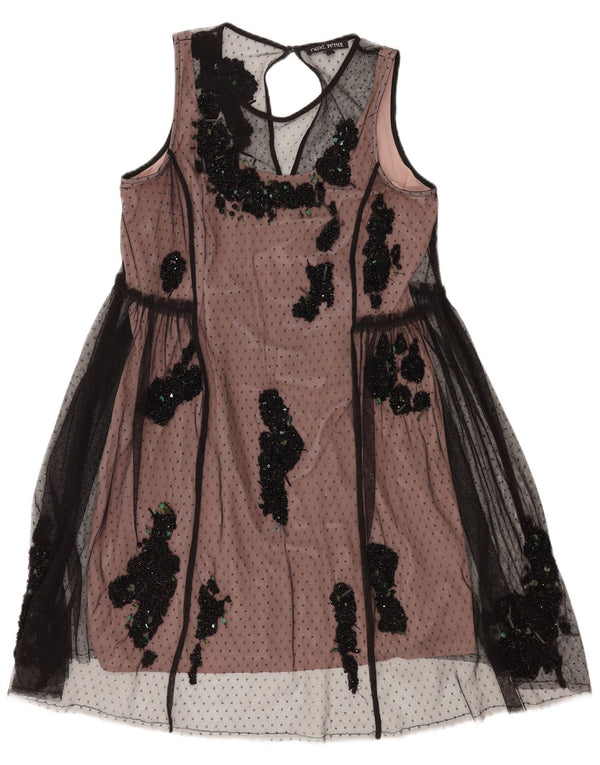 Næste Kvinders Petite Ærmeløs A-Line Kjole UK 12 Medium Pink Modern