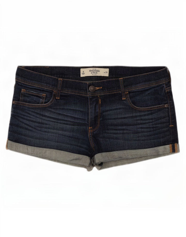 Abercrombie & Fitch denimshorts til kvinder US 8 Medium W29 Navy Blue