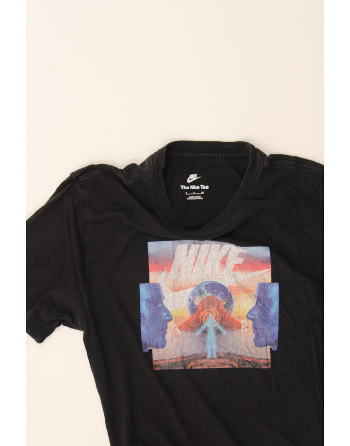 NIKE Mens Graphic T-Shirt Top Small Black Cotton Vintage Nike and Second-Hand Nike from Messina Hembry 