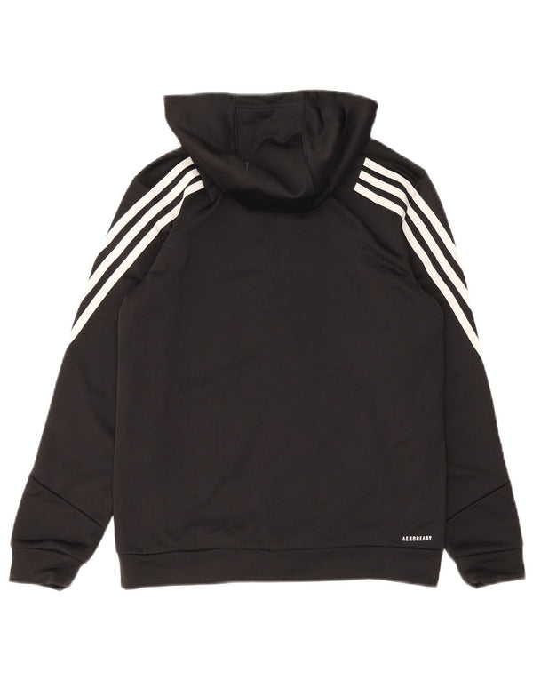 Adidas Aeroready Hoodie Sweater med lynlås til kvinder UK 4 XS Sort