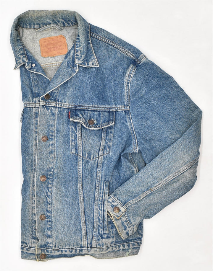 LEVI'S Denimjakke til mænd UK 42 XL Blå Bomuld
