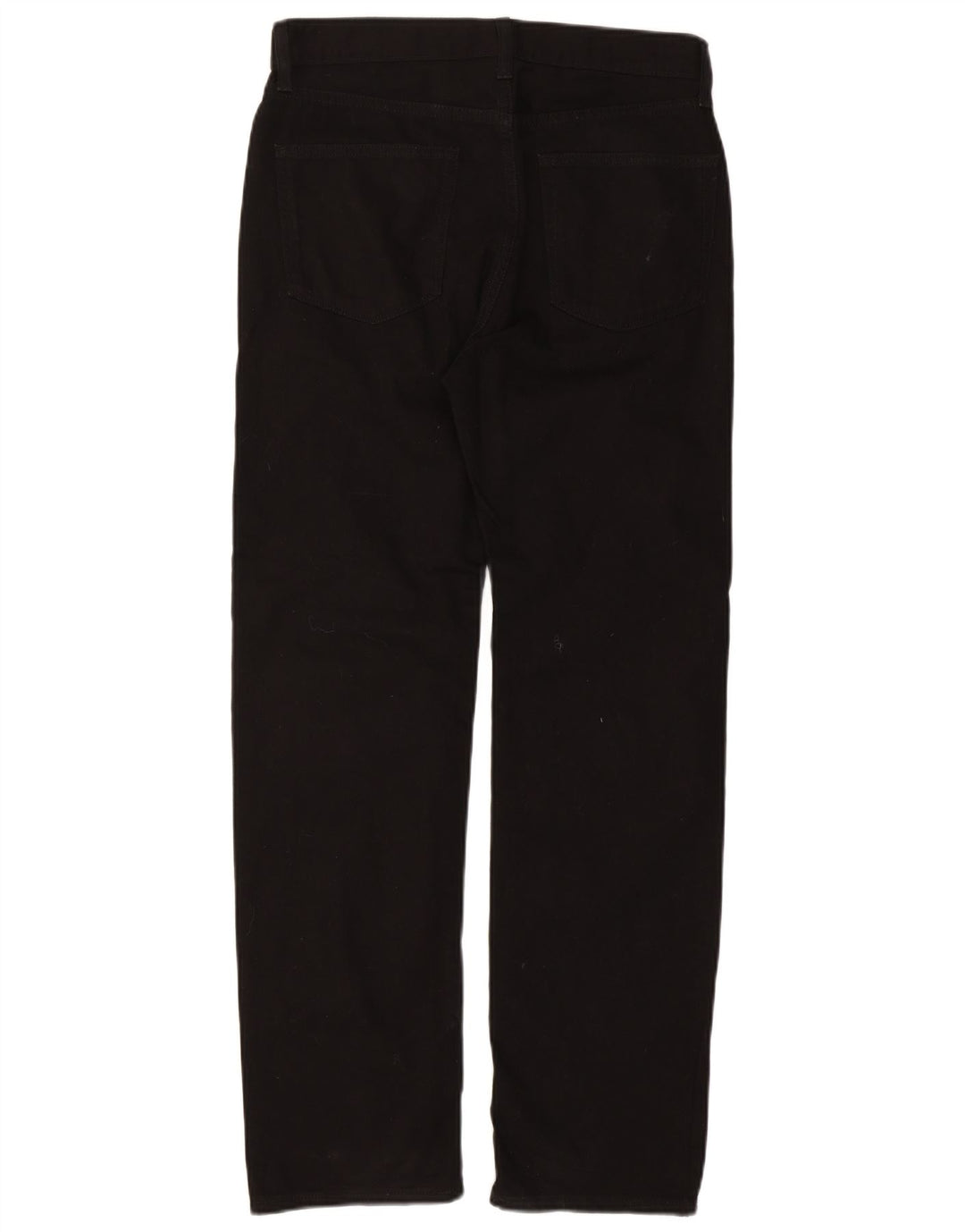 Marks & Spencer Herre Regular Fit Straight Jeans W32 L31 Sort Bomuld