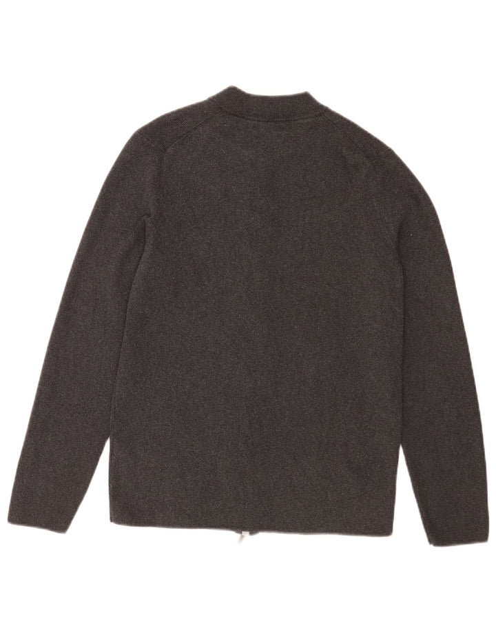 Massimo Dutti Herre Cardigan Sweater Medium Grå Bomuld