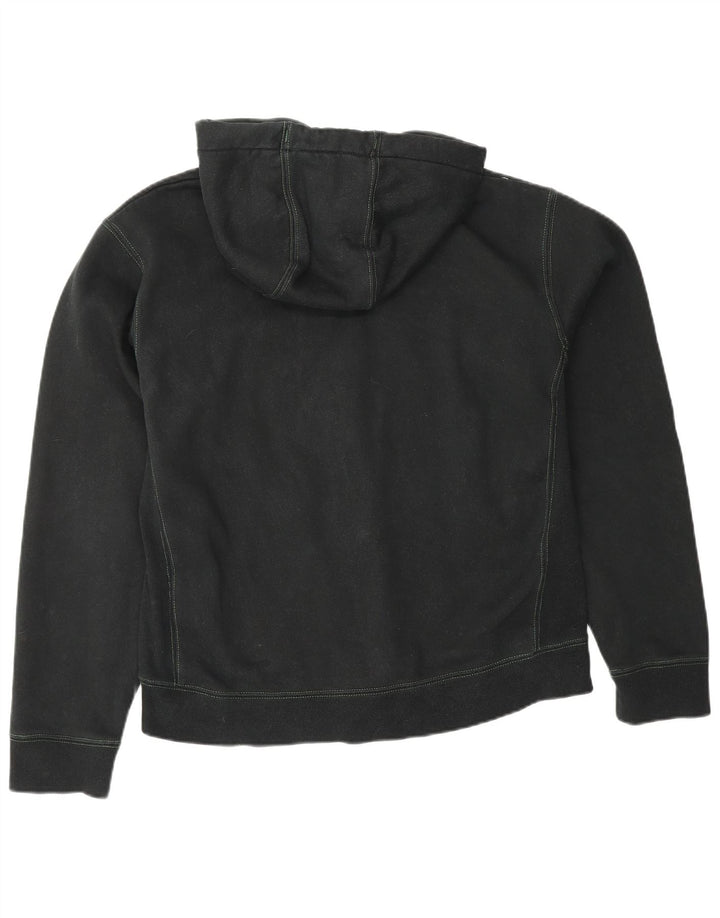 RUSSELL ATHLETIC Herre grafisk hættetrøje med lynlås mellem sort