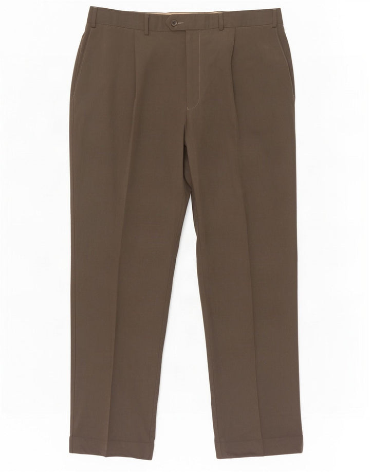 Marks & Spencer Herre Pegged Suit Bukser W38 L31 Grå Lyocell