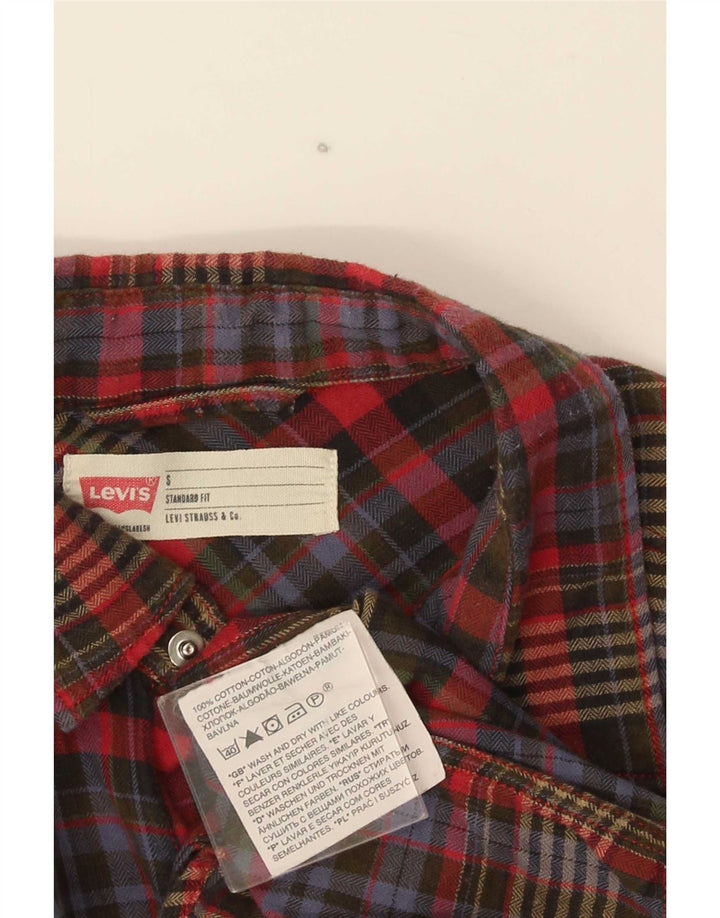 Levi's Herre Standard Fit Flanellskjorte Lille flerfarvet ternet bomuld