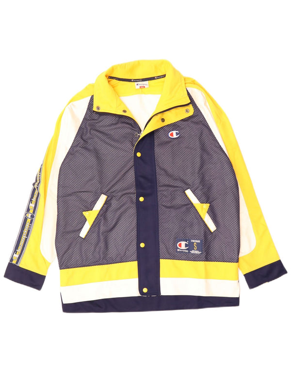 Champion Herre Loose Fit træningsdragt Topjakke Small Navy Blue Colourblock