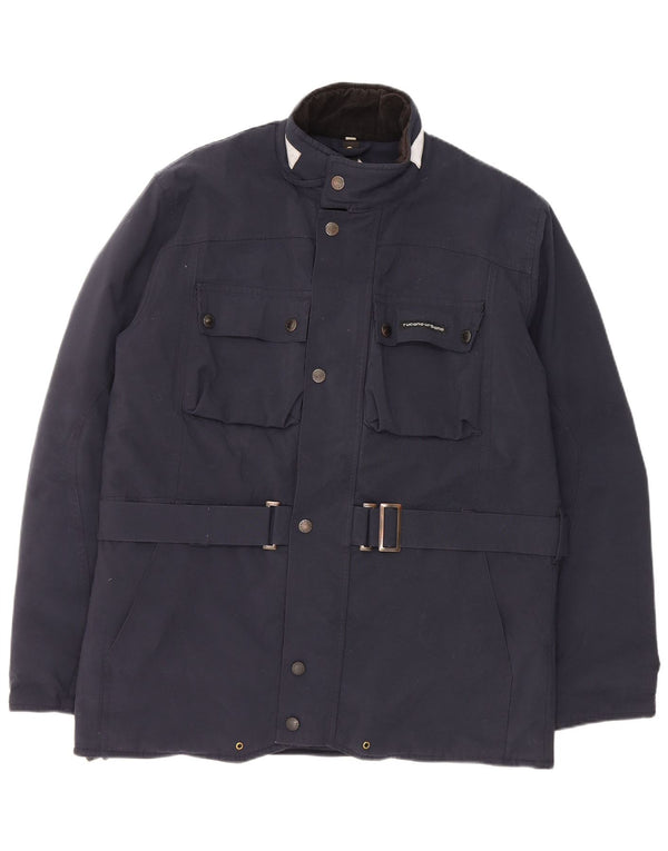 Tucano Urbano Herre Utility Jacket UK 42 XL Navy Blue Colourblock Nylon