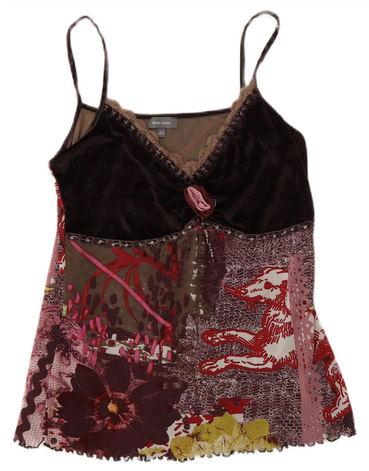 Marc Aurel Dame Cami Top EU 40 Medium Multicolored Floral Polyamid