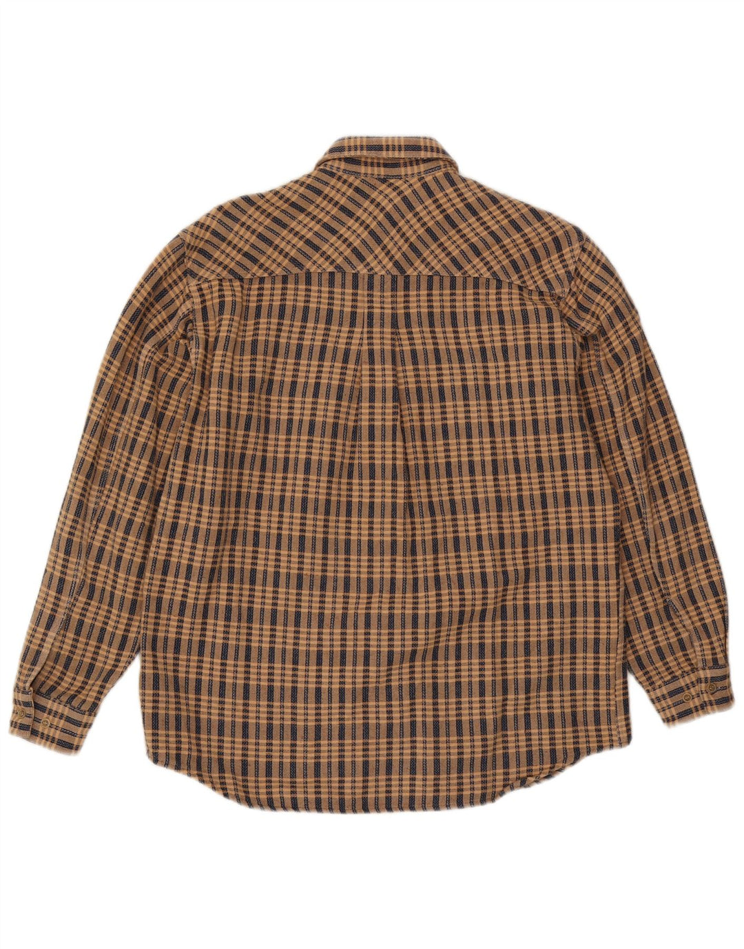 Marlboro Classics Flannelskjorte til mænd Stor beige ternet bomuld