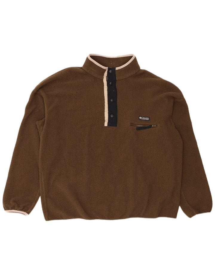 Columbia Herre Button Neck Fleece Jumper 2XL Khaki Polyester