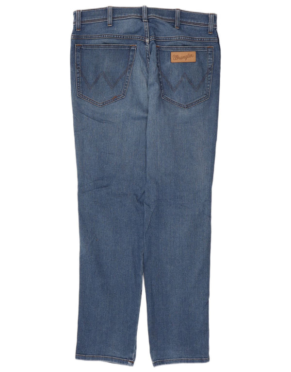 WRANGLER Herre Texas Tapered Jeans W32 L32 Blå Bomuld