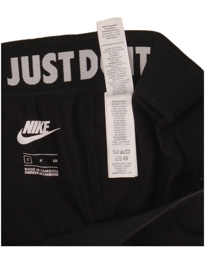 NIKE Grafiske Leggings til kvinder UK 8 Lille sort bomuld