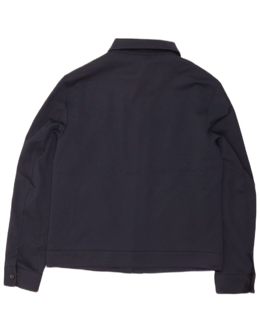 Zara Herre Bomber Jacket UK 40 Large Navy Blue Polyester