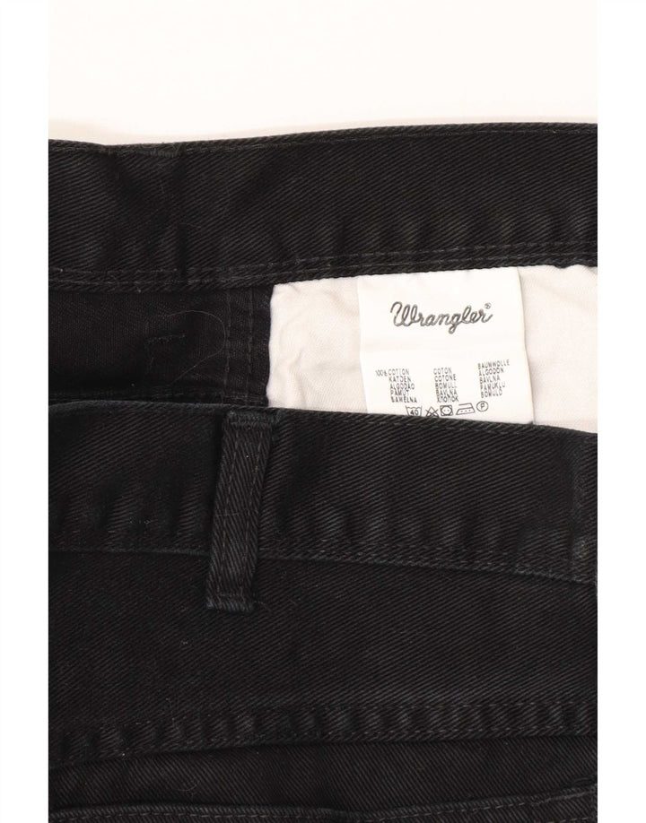 Wrangler Herre Regular Fit Straight Jeans W40 L32 Sort Bomuld