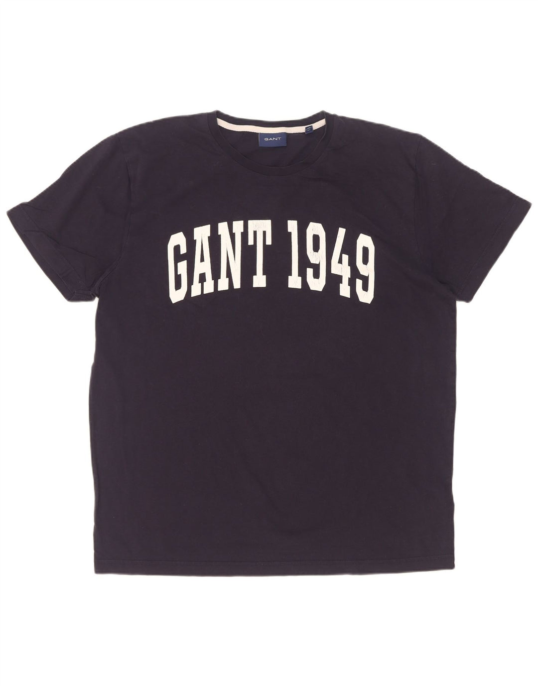Gant Herre grafisk T-shirt top XL marineblå bomuld