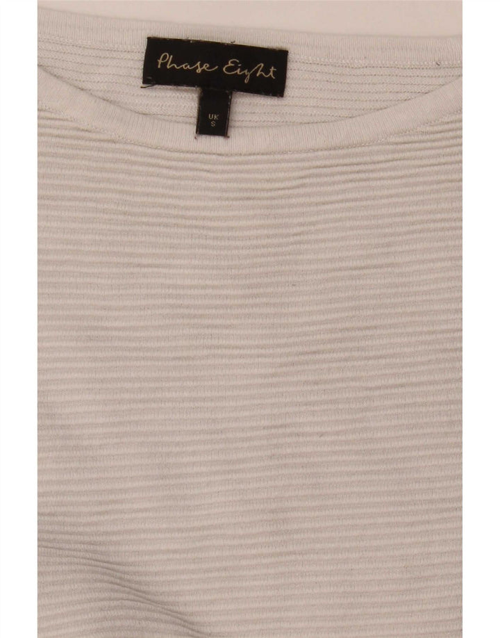 Phase Eight Dame Boat Neck Jumper Sweater UK 10 Small Multicolored