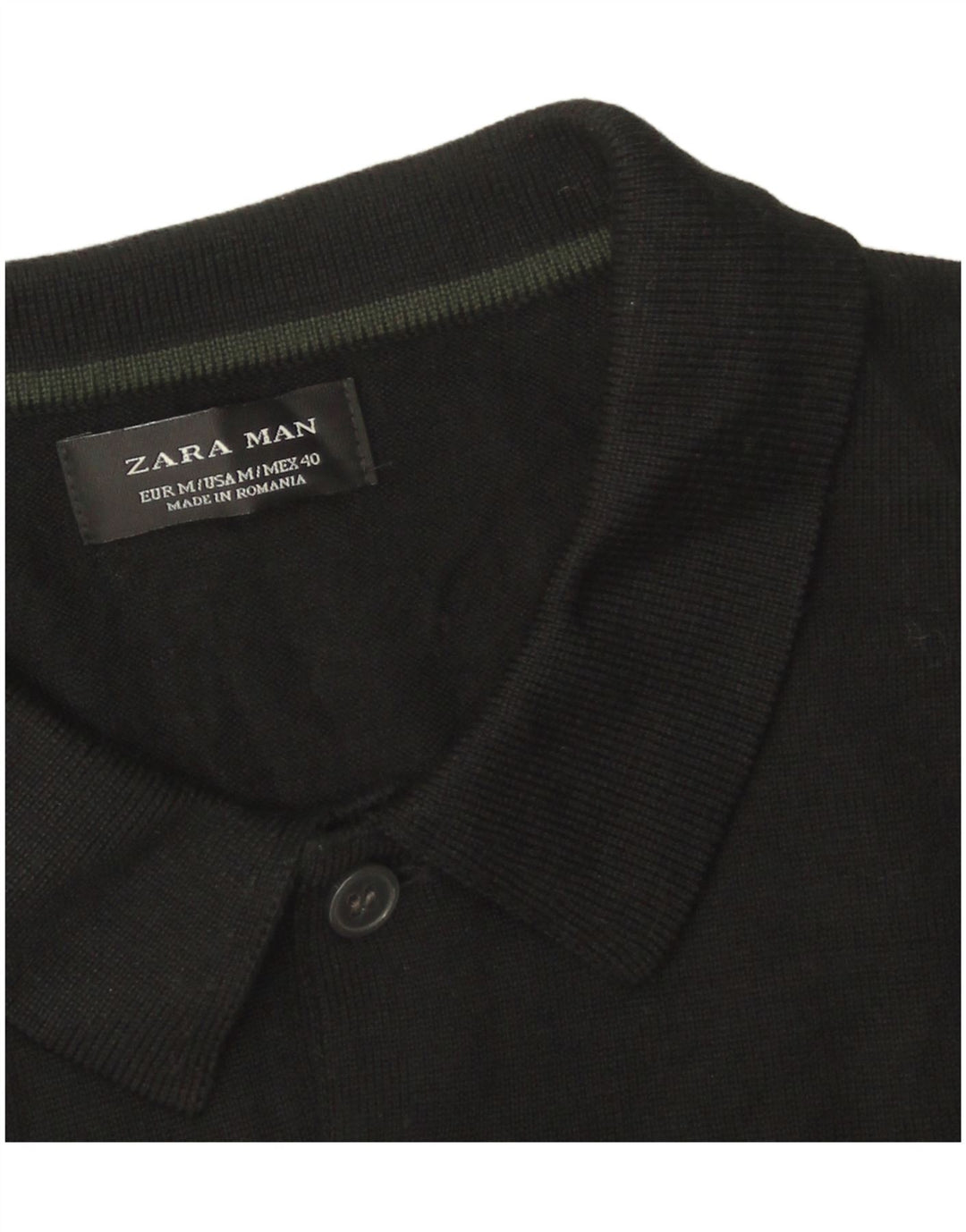 Zara Herre Polo Neck sweater Medium Sort