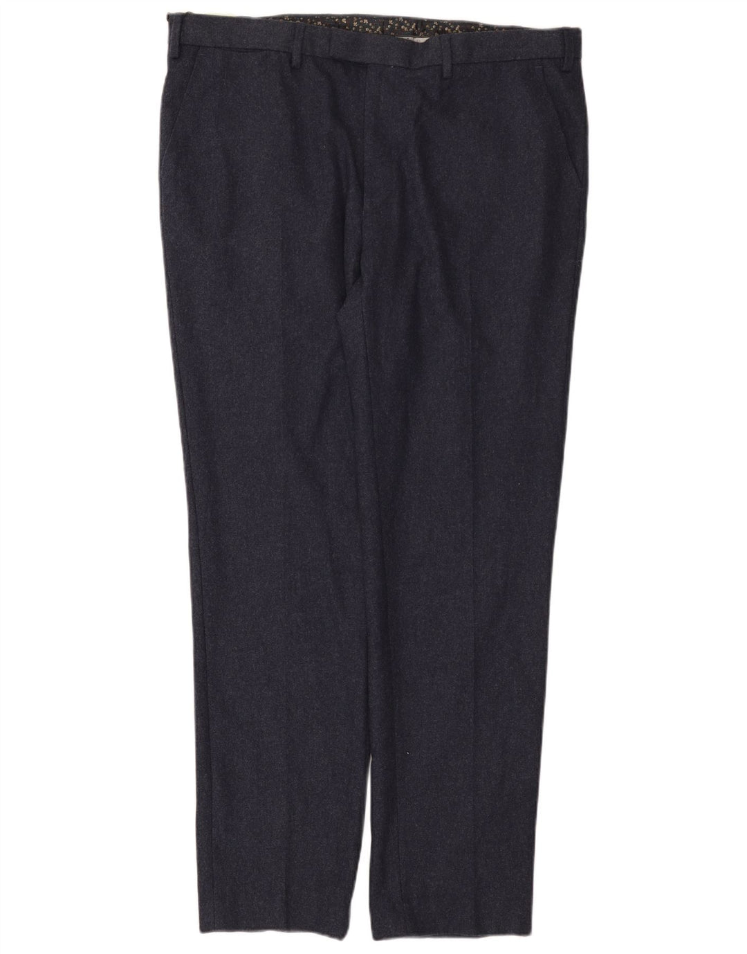 Marks & Spencer Herre Slim Chino Bukser W40 L33 Marineblå Uld