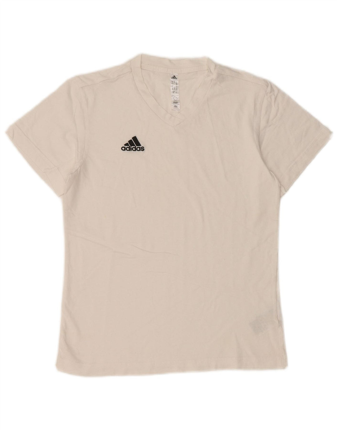 ADIDAS T-shirt top til kvinder DK 8/10 Lille hvid bomuld