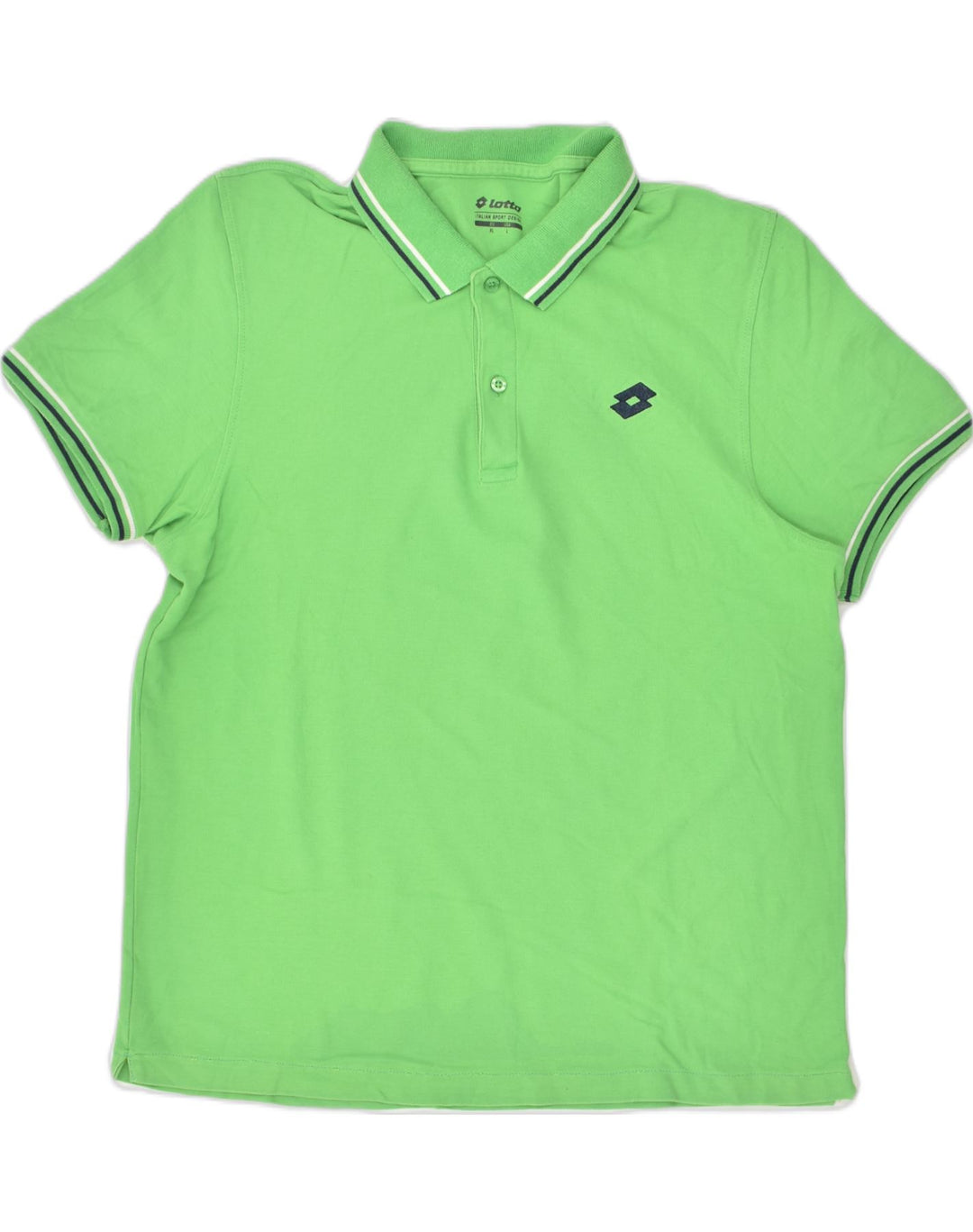 LOTTO Mens Polo Shirt XL Green Cotton | Vintage Lotto | Thrift | Second-Hand Lotto | Used Clothing | Messina Hembry 
