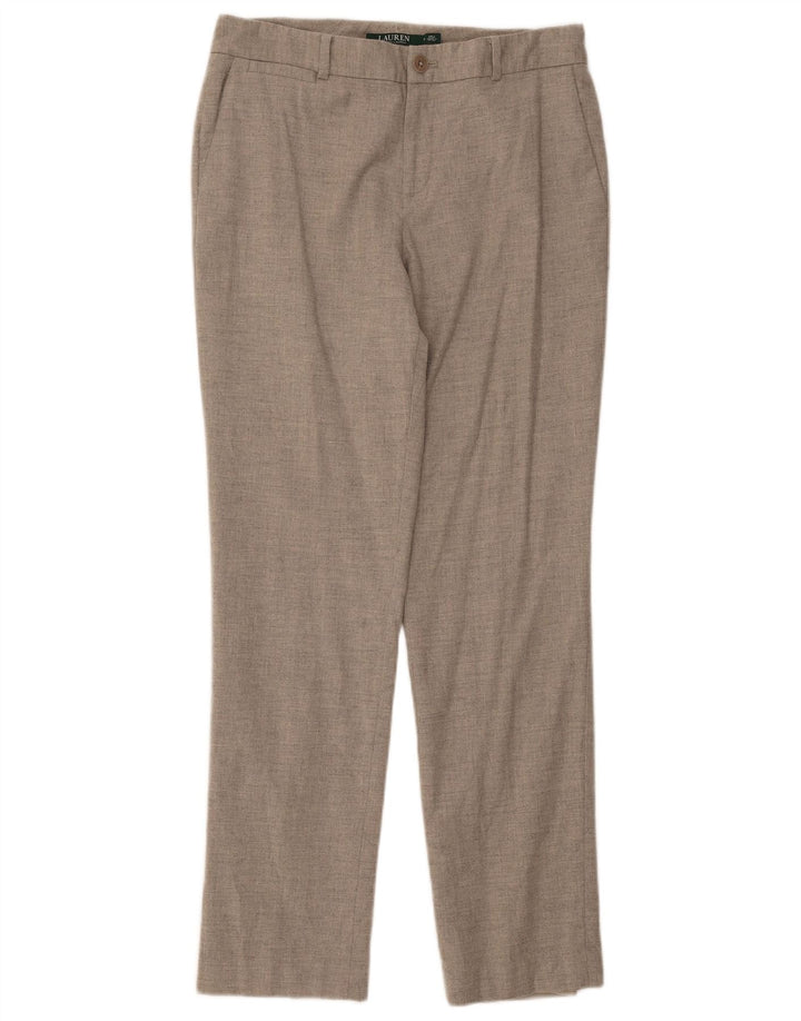 Ralph Lauren Dame Slim Chino Bukser US 8 Medium W32 L30 Grå Uld