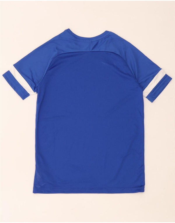 Nike Boys Dri Fit T-Shirt Top 13-14 år XL Blå Colourblock Polyester