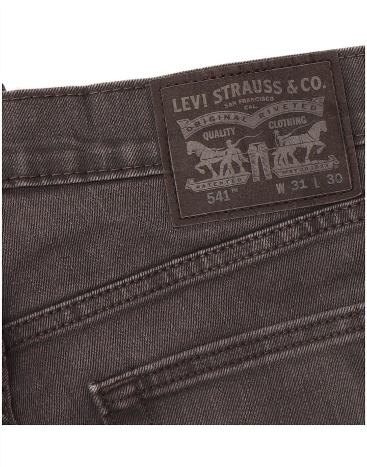 Levi's Herre 541 tilspidsede jeans W31 L30 Grå bomuld