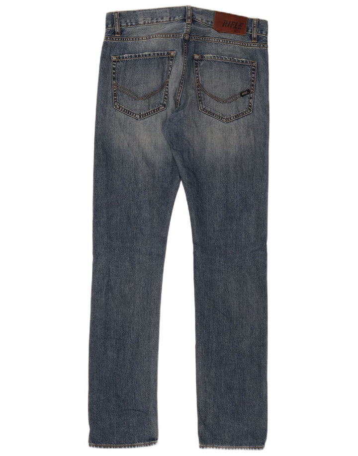 Rifle Herre Straight Jeans W30 L33 Blå Bomuld