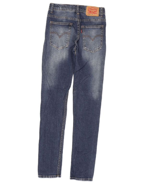 Levi's Boys 519 Skinny Jeans 11-12 år W24 L29 Blå Bomuld