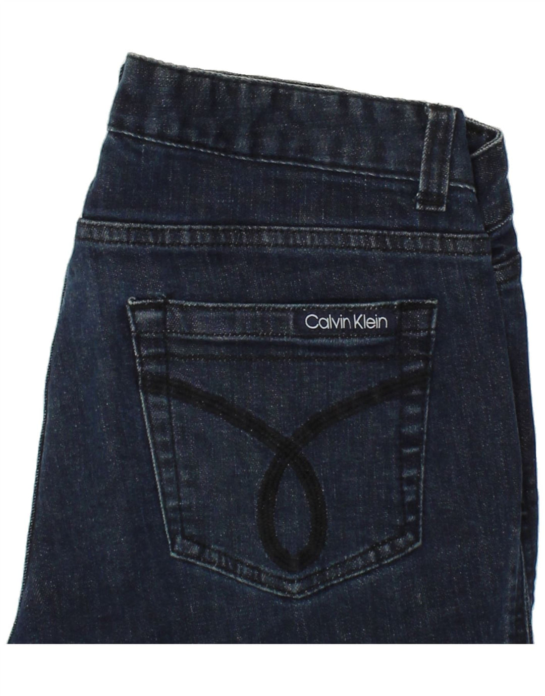 CALVIN KLEIN Womens Slim Jeans US 6 Medium W28 L29 Navy Blue Cotton Vintage Calvin Klein and Second-Hand Calvin Klein from Messina Hembry 