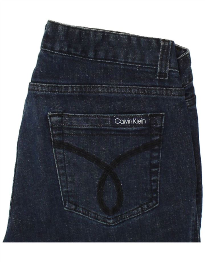CALVIN KLEIN Womens Slim Jeans US 6 Medium W28 L29 Navy Blue Cotton Vintage Calvin Klein and Second-Hand Calvin Klein from Messina Hembry 