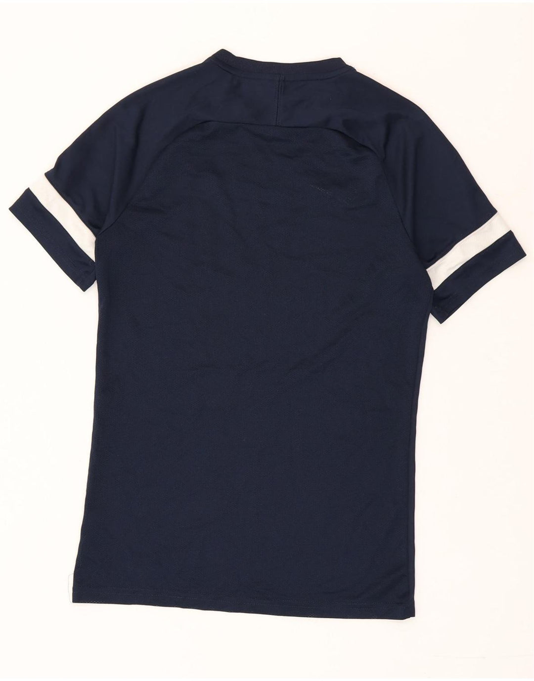 Nike Herre Dri Fit T-shirt Top Small Navy Blue Colourblock