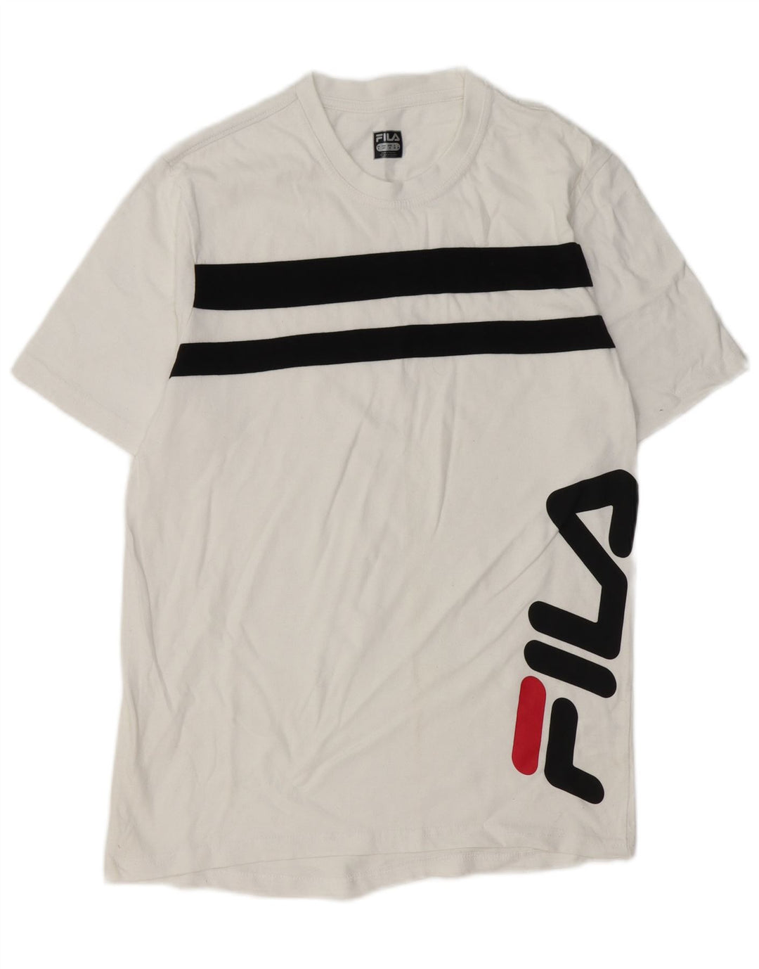 FILA Herre grafisk T-shirt top mellem hvid stribet bomuld