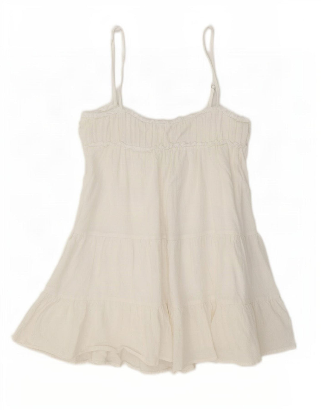 Zara Dame Sundress UK 12 Medium White Bomuld