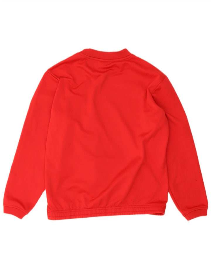 Asics Boys Graphic Sweatshirt Jumper 11-12 År Rød Polyester