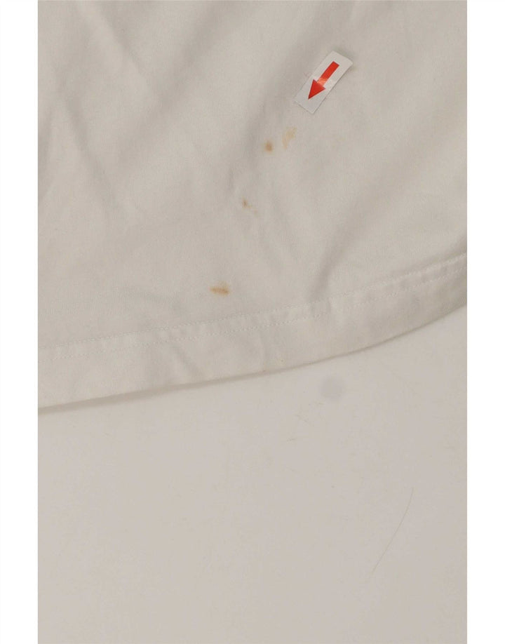Adidas Grafisk T-shirt top til mænd Medium hvid bomuld