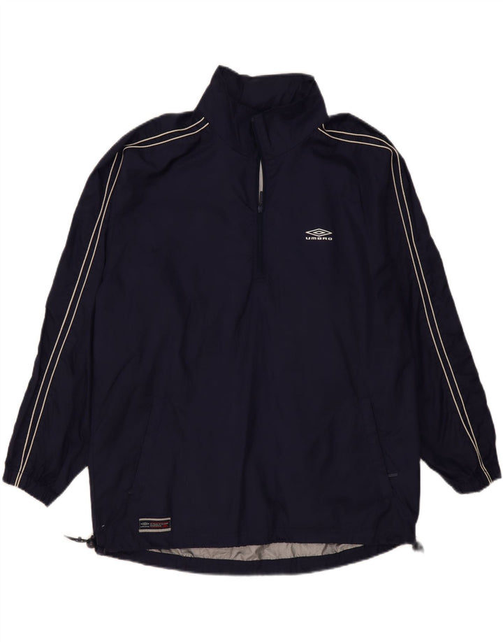 UMBRO Regnjakke til mænd UK 40 Large Navy Blue Nylon