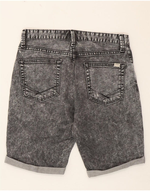 Vans Dame Acid Wash Denim Shorts W28 Medium Grå