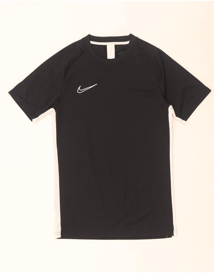 Nike Herre Dri Fit T-Shirt Top Lille Sort Colourblock